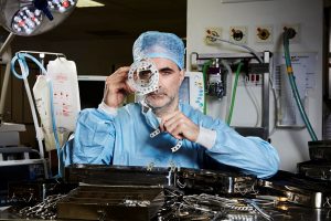 Noel Fitzpatrick with bionic frame